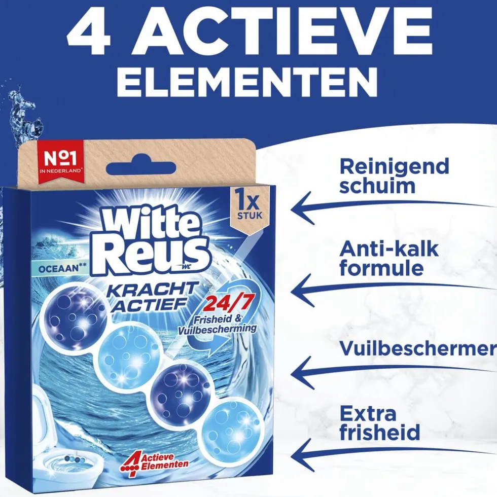 Witte Reus Kracht-Actief Oceaan Toiletblok