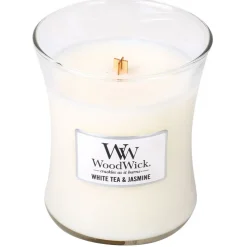 Woodwick geurkaarsen White Tea & Jasmine