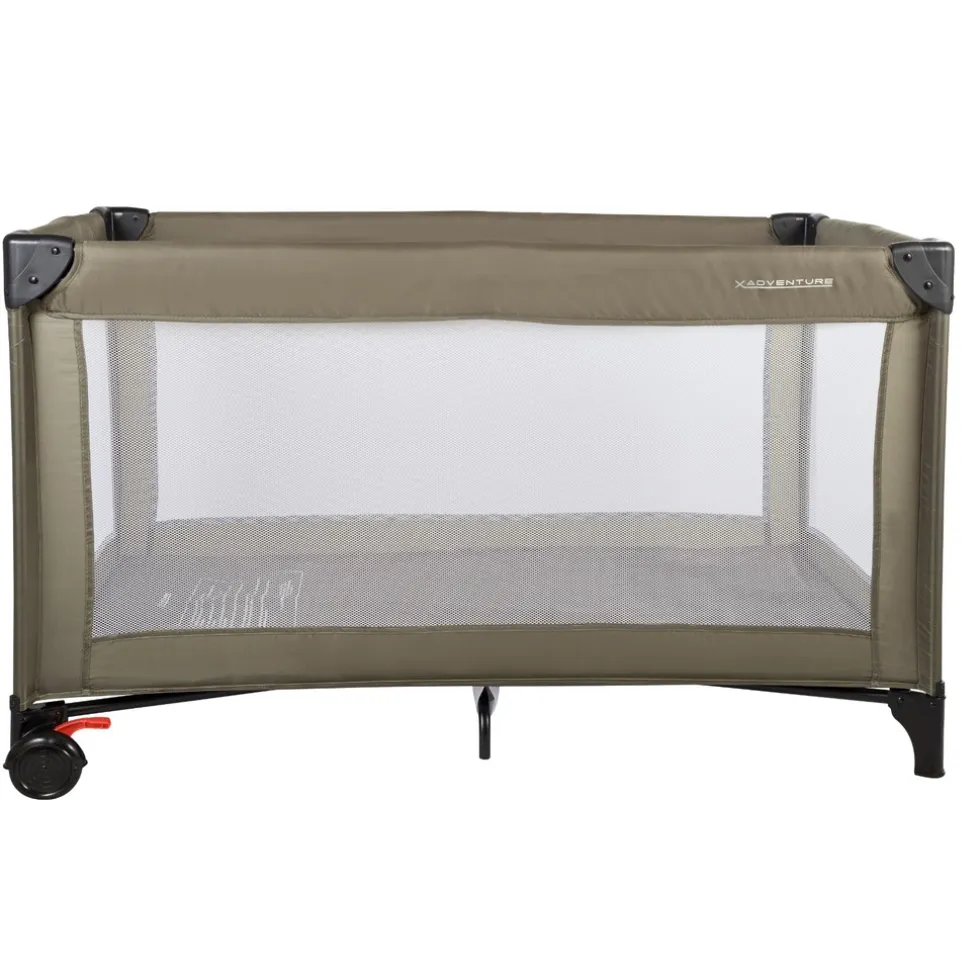 X Adventure Campingbedje / Reisbed Twist Groen Inclusief Transporttas